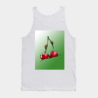 Cherry with ladybugs Tank Top